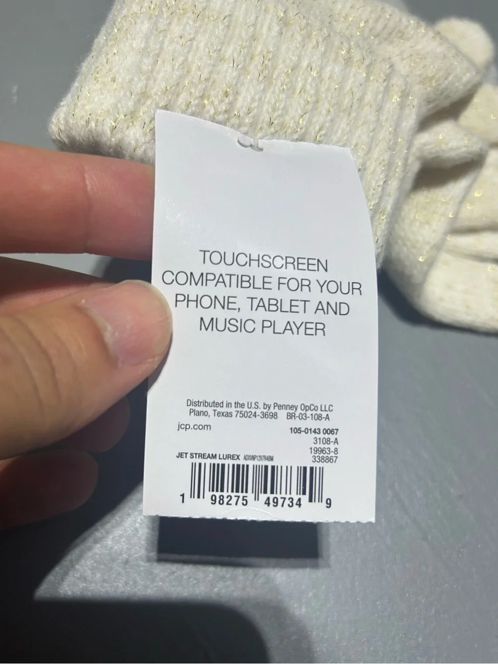 (NWT) Knit Gloves - Touchscreen Compatible Finger Tips